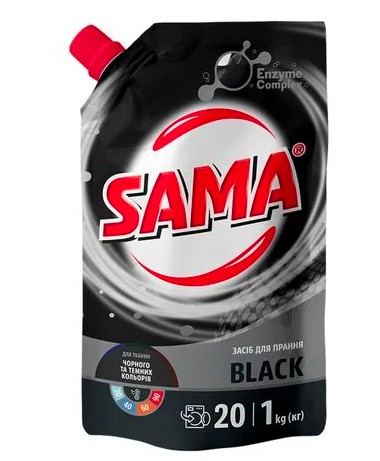 Sama засіб д/прання дой-пак 1000г Black